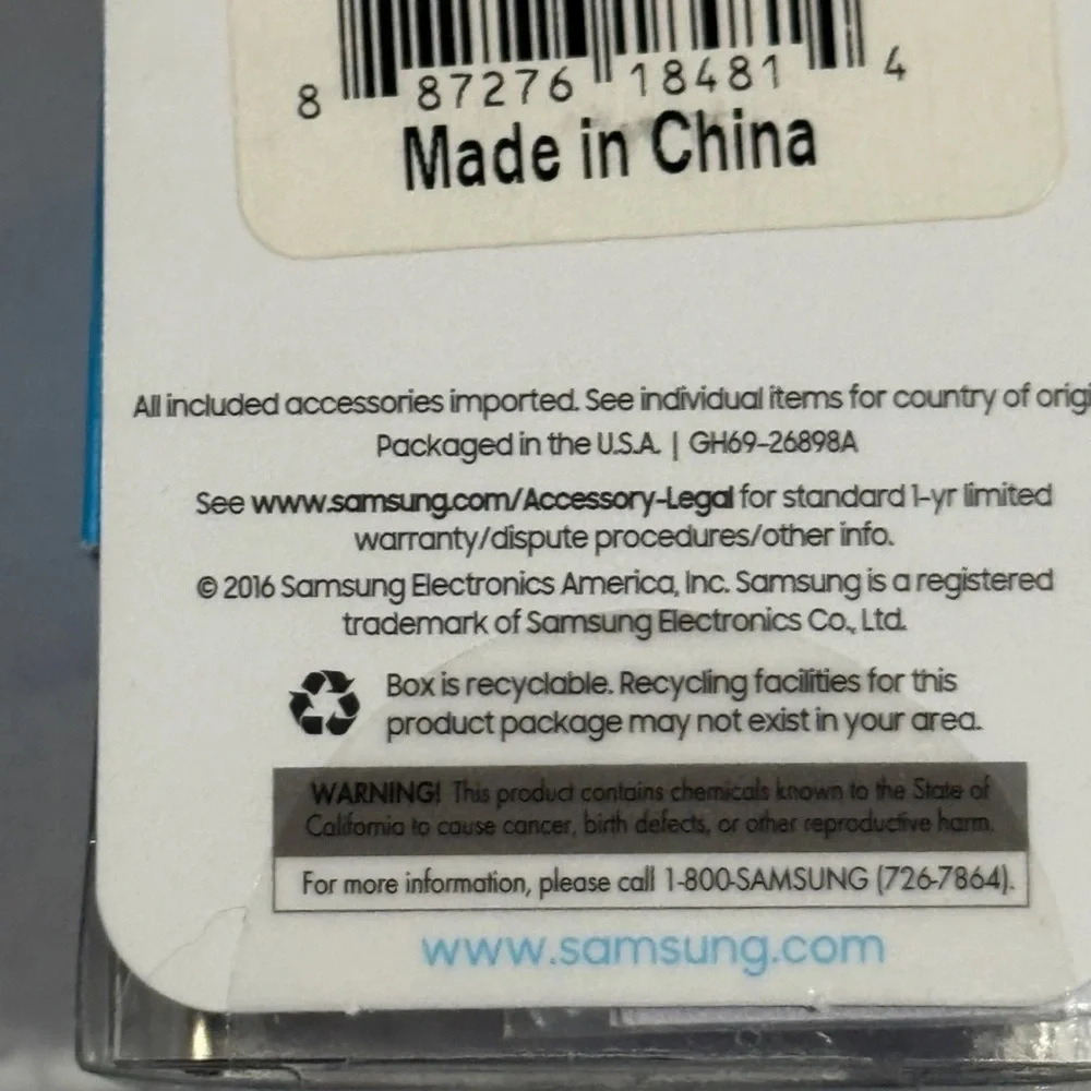 Samsung Battery Pack Mini 2100mAh Capacity USB to MicroUSB Cable